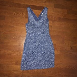 BCBG Silk Ruffle Printed Dress